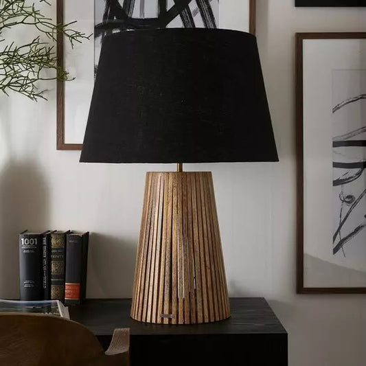 Bradbury Wood Slats Lampunjalka - Huonekalut ja lamput