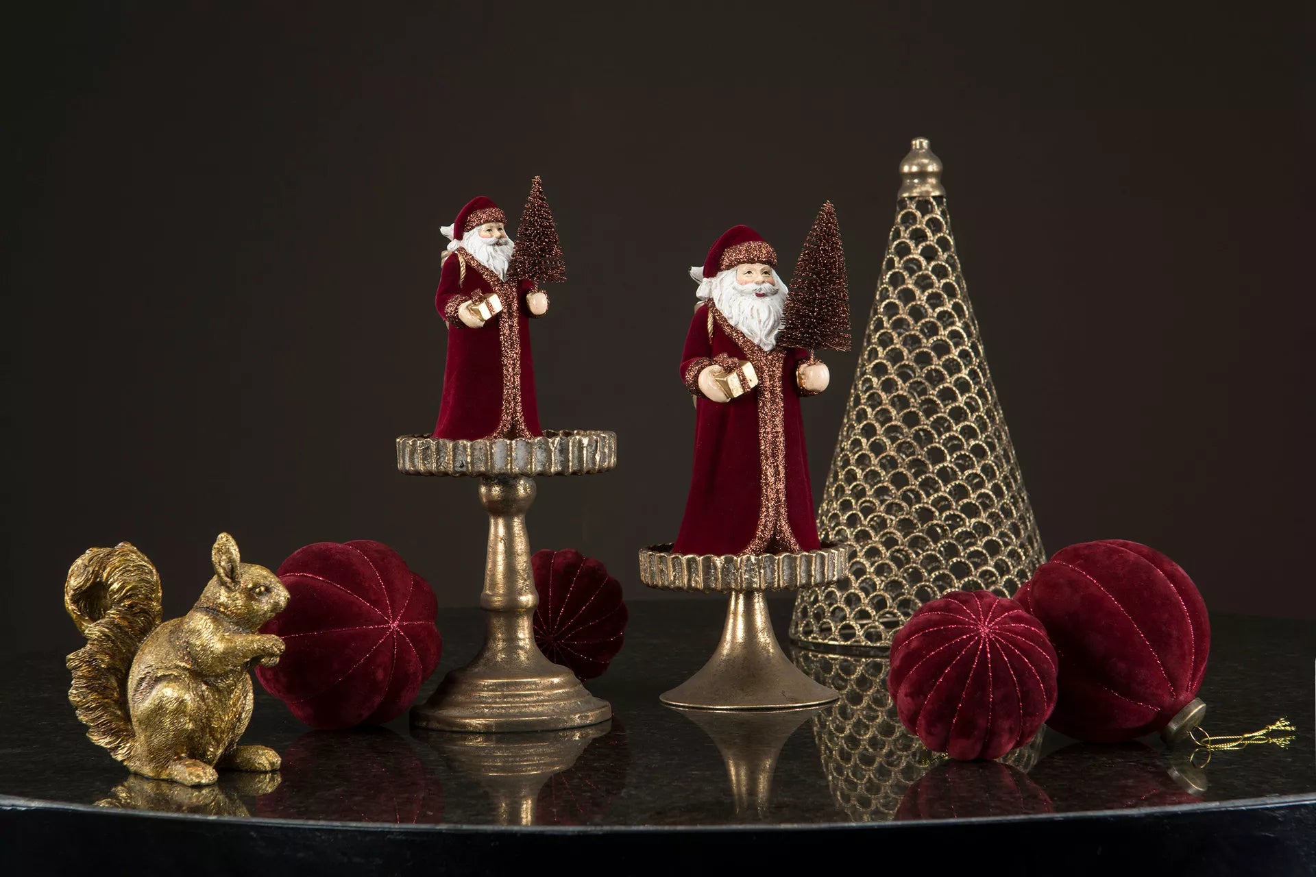 Samettinen lasipallo - Joulukoristeet