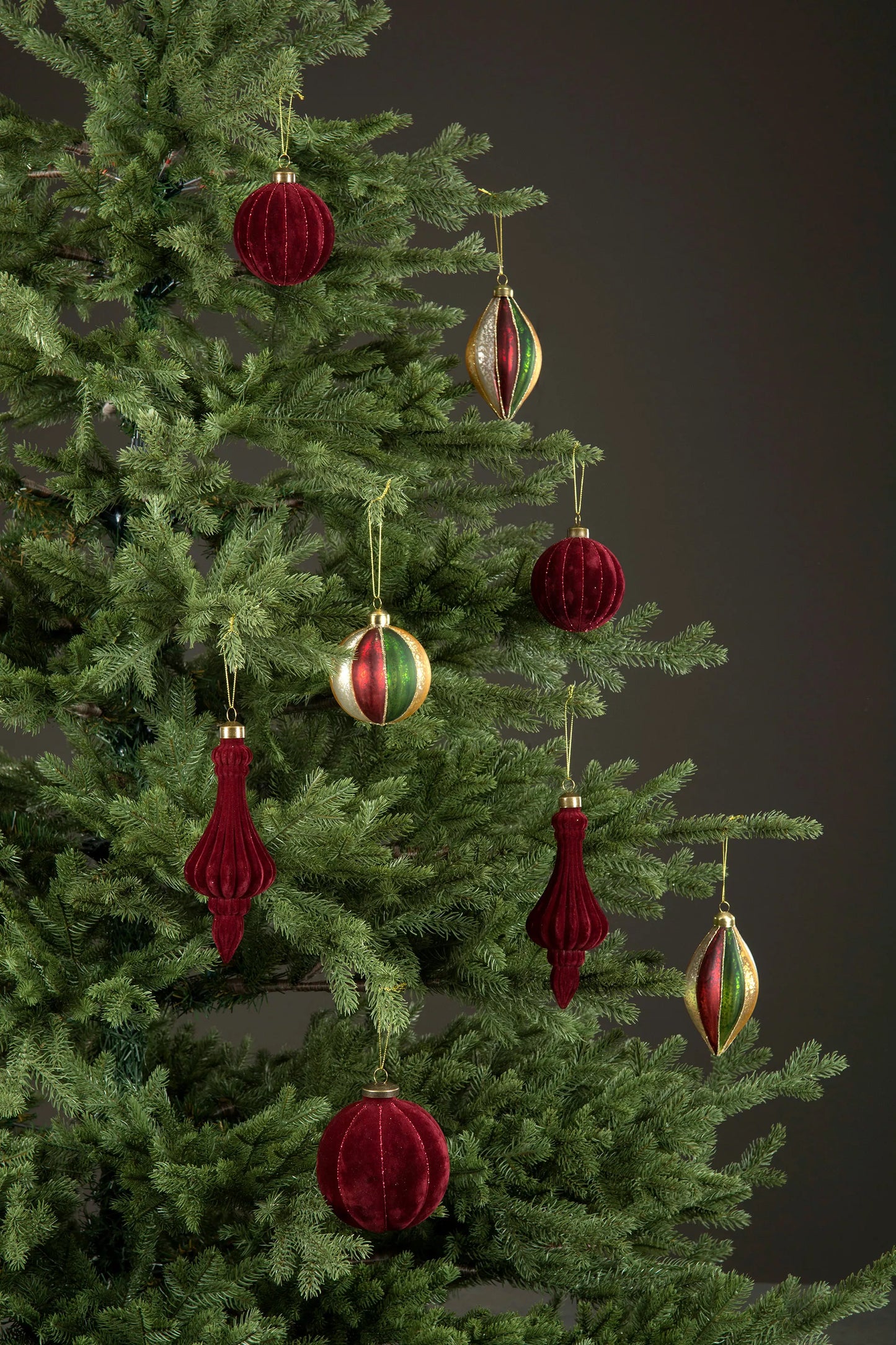 Samettinen lasitorni - Joulukoristeet