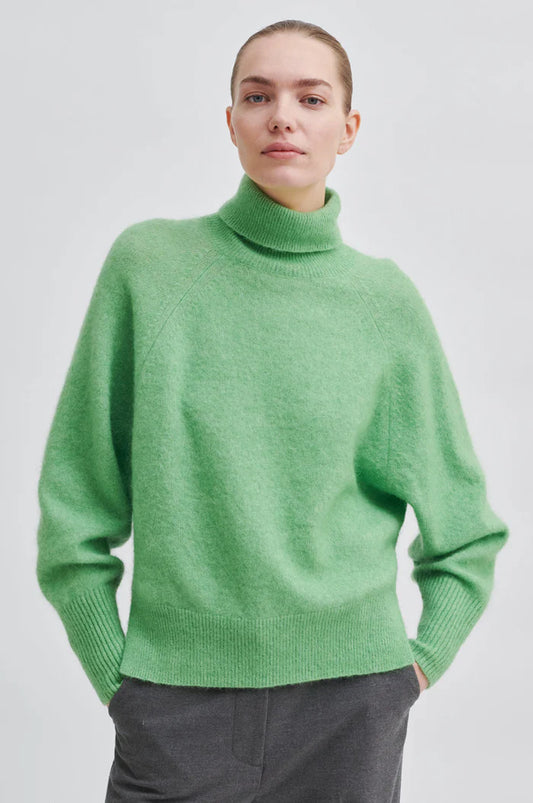 Mohairneule Brook knit oversize T-neck - Yläosat