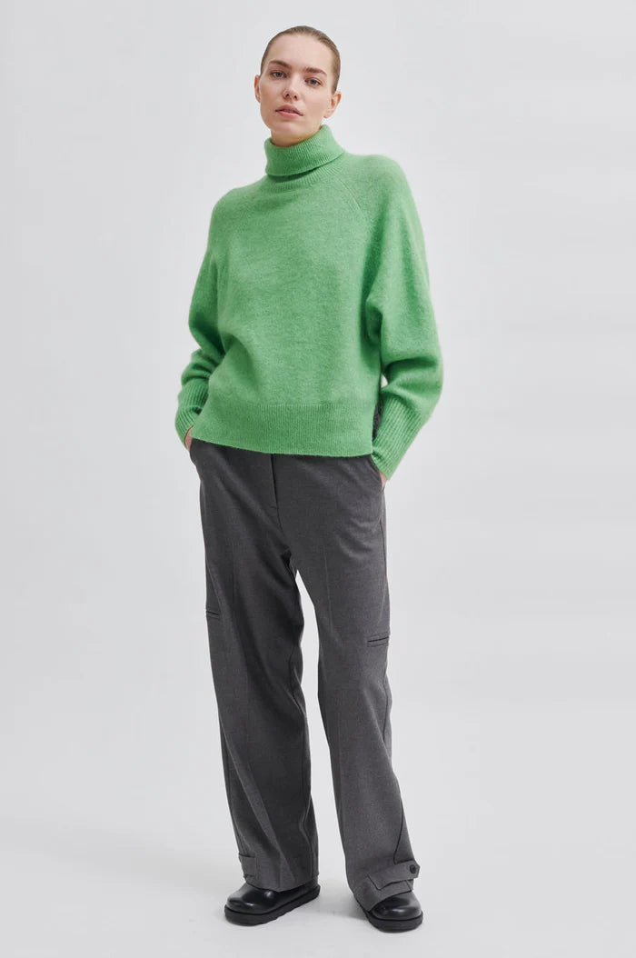 Mohairneule Brook knit oversize T-neck - Yläosat