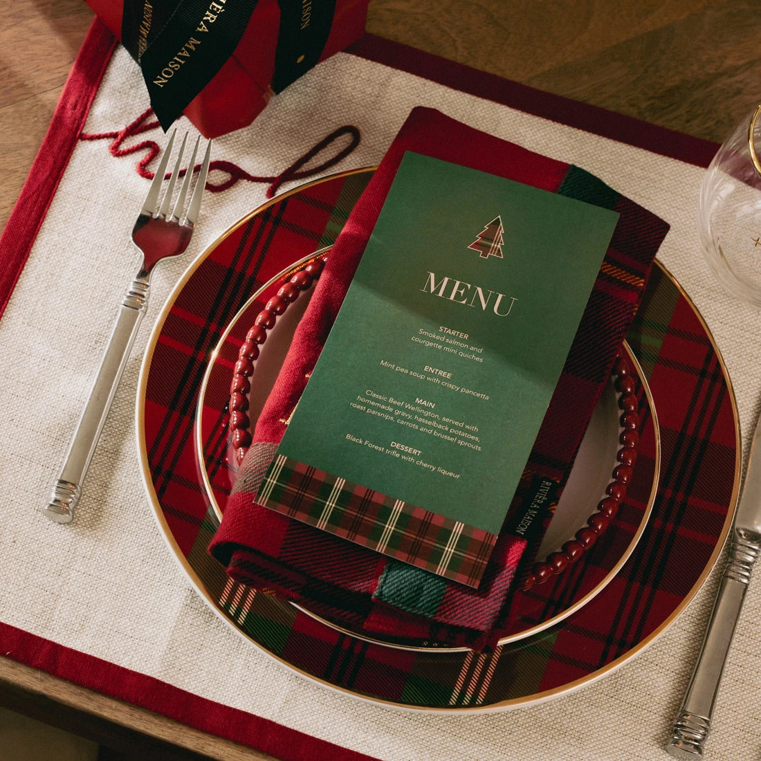 Classic Tartan Dinner Plate - Joulutuotteet