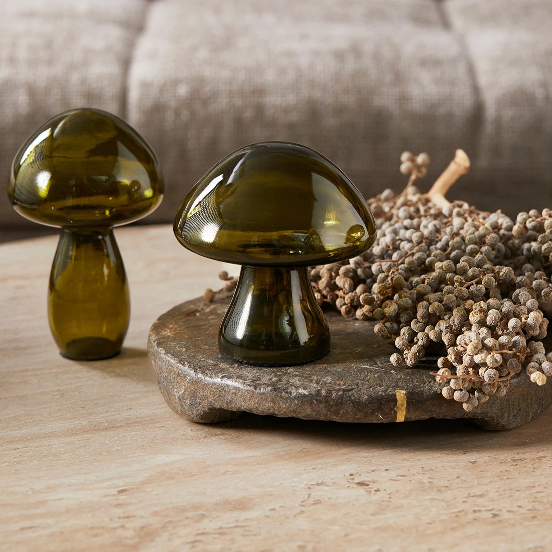 Mushroom Decoration green S - Koriste-esineet
