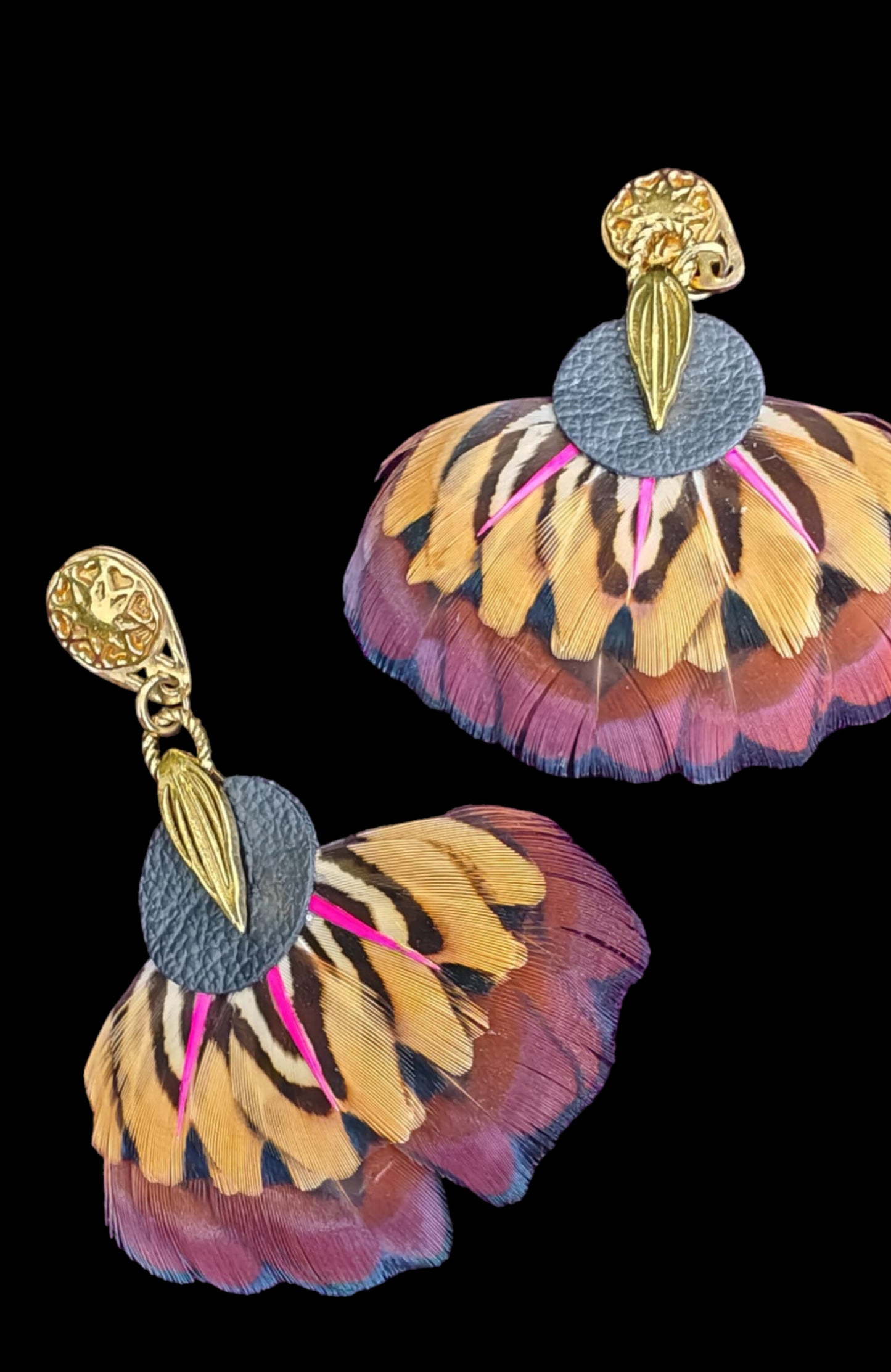 Fleur de Plumes Yellow Korvakorut - Korut