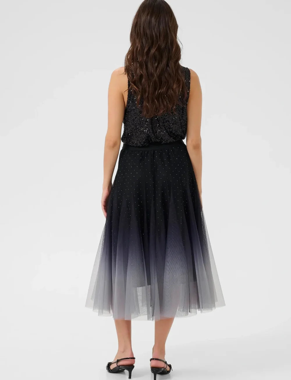 Glittery Mesh Skirt
