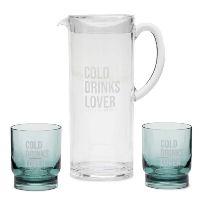 Gold Drinks Lover Jug &amp;Glasses set