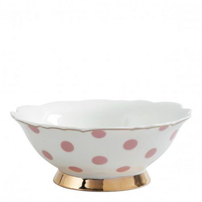 bowl dotten pink
