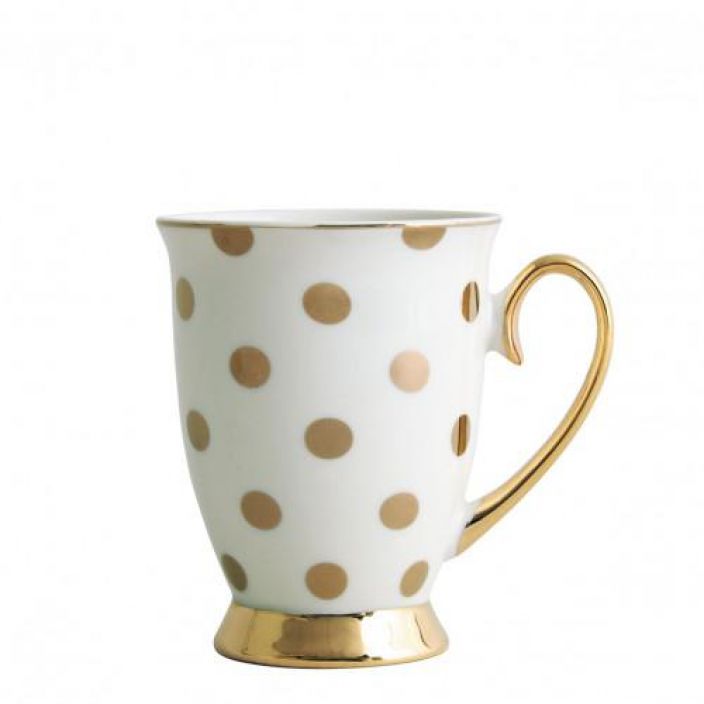 mug madame golden dots