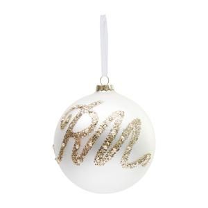 Glittering RM Orn. Champagne The Glittering RM Ornament Champagne is truly glamorous, no less than 12 centimetres in