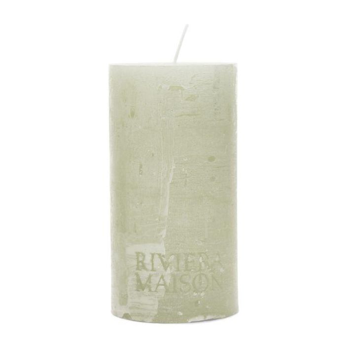 RM pillar candle mint green 10x10