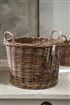 Rustic Rattan Planter L Cane baskets have a fun and nonchalant look. You can use baskets for all kinds of things. Place a