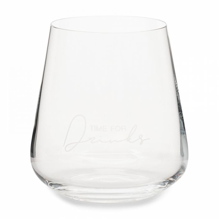 Times For Drinks Glass Pour yourself another drink in this traditionally shaped glass from the Riviera Maison collection.