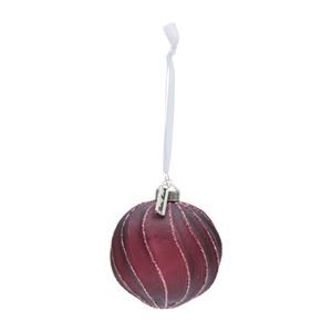 Ballad Mauve Orn. Burgundy dia 8 There are some baubles you can't take your eyes off, and this one from the Ballad Mauve