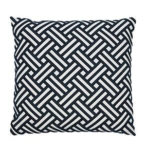 Yacht Club Classic Pillow Cover It's easy to get lost in the sleek pattern of this pillow cover. The blue lines are