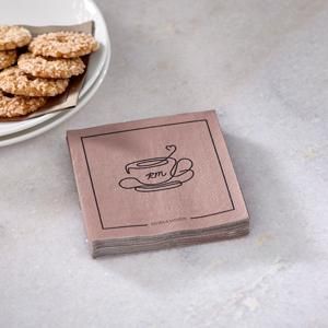 Paper napkin Elegant Tea Cup The Elegant Teacup paper napkin comes decorated with a contemporary line drawing. The napkins