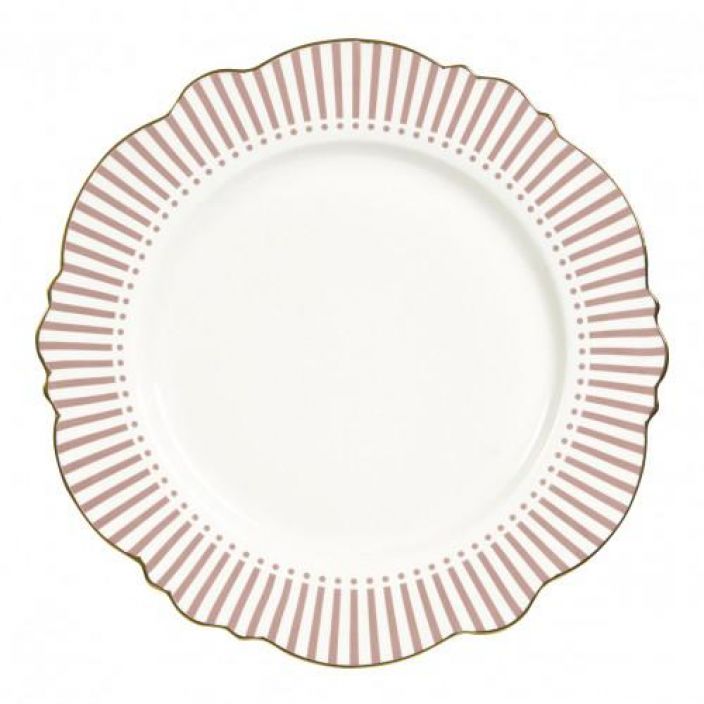 dinner plate madame stripe