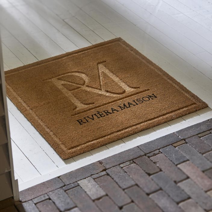 RM monogram doormat