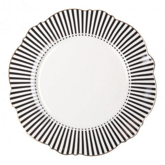 dinner plate madame stripe