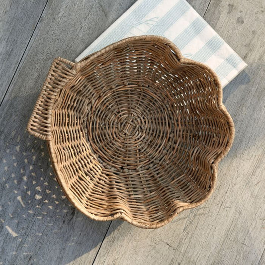 Rustic Rattan Shell Kori