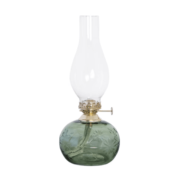Öljylamppu Ovaali Kukka (vihreä)