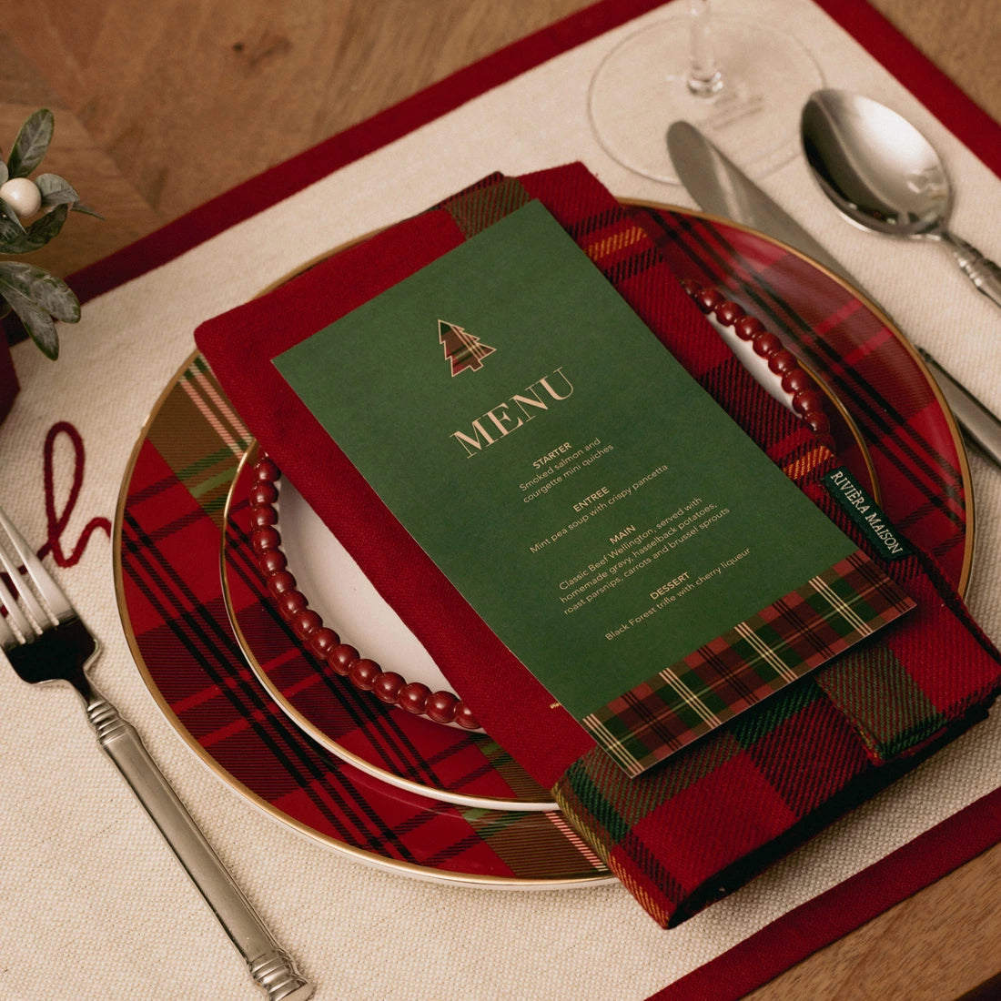 RM Classic Tartan Napkin 2 pieces - Joulutuotteet