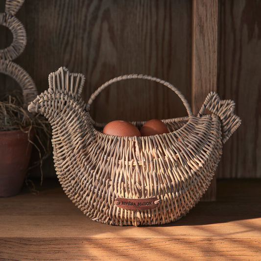 Rustic Rattan Lovely Chicken Basket Kori