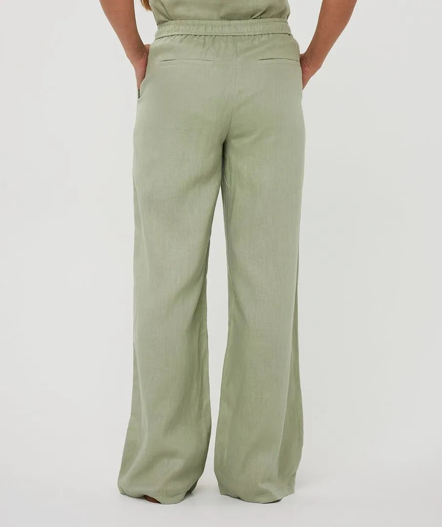 Pellava Housu Soft Green