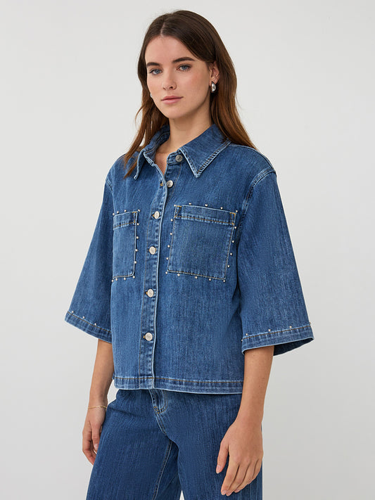 Farkkutakki Hopeisilla Niiteillä