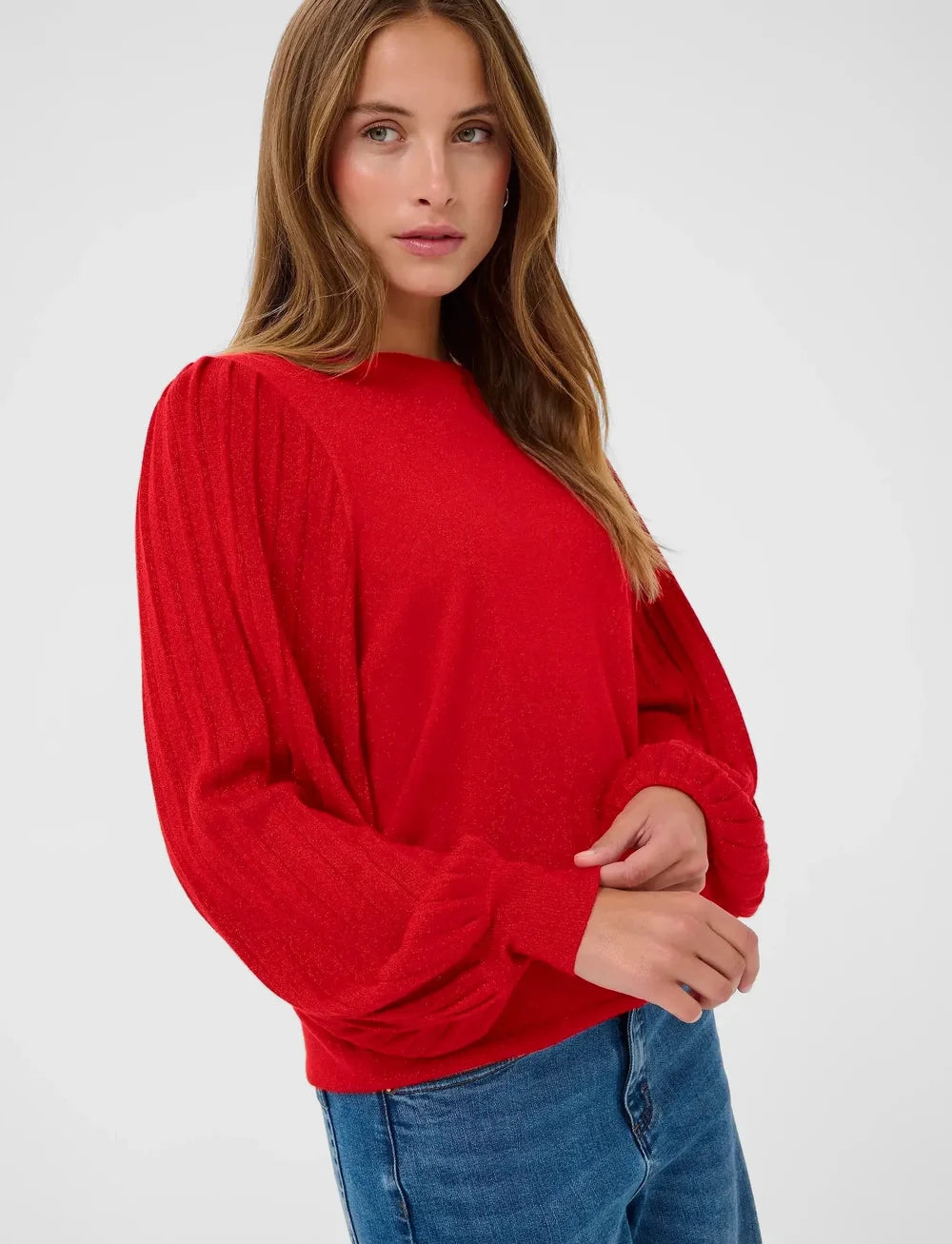 Regina Pleat LS Pullover