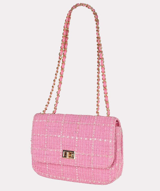 Tweed Laukku Rose